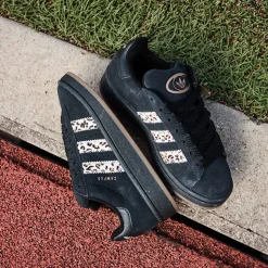 adidas Campus '00s Athletic Shoe - Big Kid - Core Black / Wonder White / Tracer Brown