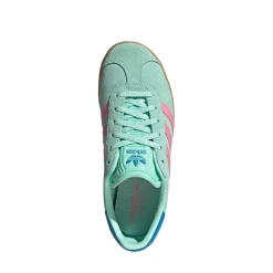 adidas Gazelle Athletic Shoe - Big Kid - Clear Mint / Bliss Pink / Bright Blue