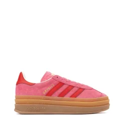 adidas Gazelle Bold Athletic Shoe - Big Kid - Rose Tone / Better Scarlet / Cream White