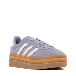 adidas Gazelle Bold Athletic Shoe - Big Kid - Silver Violet / Pink