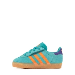 adidas Gazelle Comfort Closure Athletic Shoe - Baby / Toddler - Pure Teal / Impact Orange