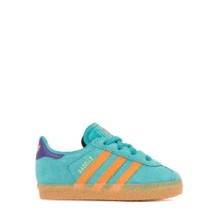 adidas Gazelle Comfort Closure Athletic Shoe - Baby / Toddler - Pure Teal / Impact Orange