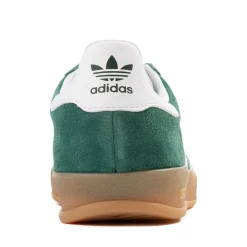 adidas Gazelle Indoor Athletic Shoe - Big Kid - Collegiate Green / White / Gum
