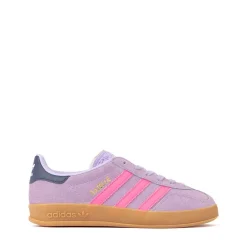 adidas Gazelle Indoor Athletic Shoe - Big Kid - Powder Plum / Lucid Pink / Gum