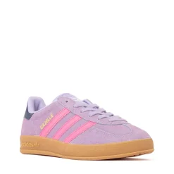 adidas Gazelle Indoor Athletic Shoe - Big Kid - Powder Plum / Lucid Pink / Gum