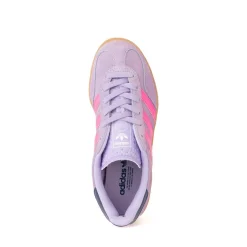 adidas Gazelle Indoor Athletic Shoe - Big Kid - Powder Plum / Lucid Pink / Gum
