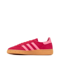 adidas Handball Spezial Athletic Shoe - Big Kid - Ruby Red / Lucid Pink / Gum
