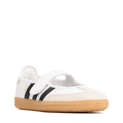adidas Samba Jane Athletic Shoe - Little Kid - Cloud White / Core Black / Gum