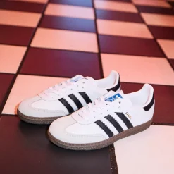 adidas Samba OG Athletic Shoe - Big Kid - Cloud White / Core Black