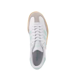adidas Samba OG Athletic Shoe - Big Kid - White / Semi Flash Aqua / Gum