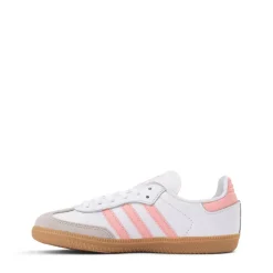 adidas Samba OG Athletic Shoe - Big Kid - White / Semi Pink Spark / Gum