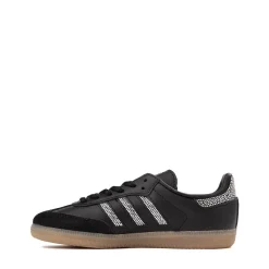 adidas Samba OG Athletic Shoe - Little Kid - Core Black / Core Black / Silver Metallic