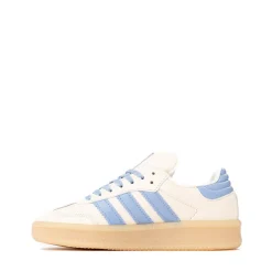adidas Samba XLG Athletic Shoe - Big Kid - Wonder White / Ash Blue / Gum