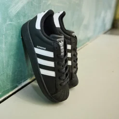 adidas Superstar II Athletic Shoe - Big Kid - Core Black / Cloud White / Core Black