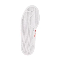 adidas Superstar II Athletic Shoe - White / Better Scarlet / Core Black