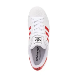 adidas Superstar II Athletic Shoe - White / Better Scarlet / Core Black