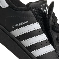 adidas Superstar II Comfort Closure Elastic Lace Athletic Shoe - Baby / Toddler - Core Black / White / Core Black