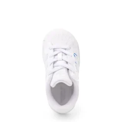 adidas Superstar II Comfort Closure Elastic Lace Athletic Shoe - Baby / Toddler - White / Halo Blue