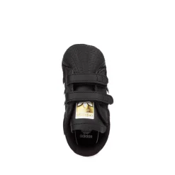 adidas Superstar II Crib Shoe - Baby - Core Black / White / Gold Metallic