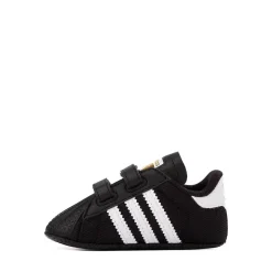 adidas Superstar II Crib Shoe - Baby - Core Black / White / Gold Metallic