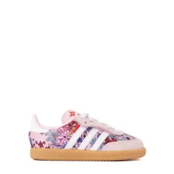 adidas x Liberty London Samba OG Comfort Closure Elastic Lace Athletic Shoe - Baby / Toddler - Clear Pink / Cloud White / Gum