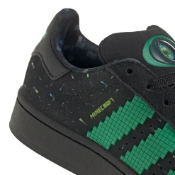 adidas x Minecraft Campus '00s Athletic Shoe - Little Kid - Core Black / Semi Court Green / Semi Solar Green