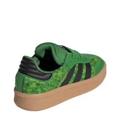 adidas x Minecraft Samba XLG Athletic Shoe - Big Kid - Green / Core Black / Cloud White