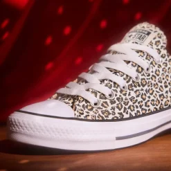 Converse Chuck Taylor All Star Animal Print Low-Top Sneaker - White Leopard