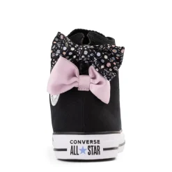 Converse Chuck Taylor All Star Bow High-Top Sneaker - Black / New Found Bloom