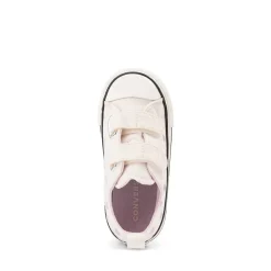 Converse Chuck Taylor All Star Hearts Easy-On Low-Top Sneaker - Baby / Toddler - Vintage White / New Found Bloom