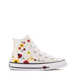 Converse Chuck Taylor All Star Ladybugs High-Top Sneaker - Little Kid - Natural