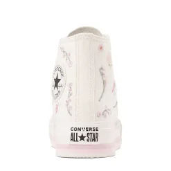 Converse Chuck Taylor All Star Lift Boho Floral High-Top Sneaker - Little Kid - Vintage White / Summit Pink