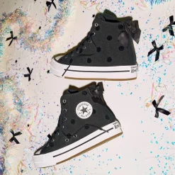 Converse Chuck Taylor All Star Lift Bows High-Top Sneaker - Little Kid - Black