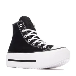 Converse Chuck Taylor All Star Lift Double Stack High-Top Sneaker - Black / White