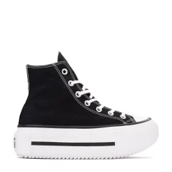 Converse Chuck Taylor All Star Lift Double Stack High-Top Sneaker - Black / White