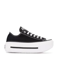 Converse Chuck Taylor All Star Lift Double Stack Low-Top Sneaker - Black / White