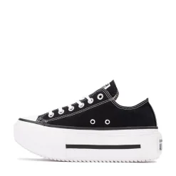 Converse Chuck Taylor All Star Lift Double Stack Low-Top Sneaker - Black / White