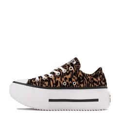 Converse Chuck Taylor All Star Lift Double Stack Low-Top Sneaker - Leopard