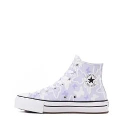 Converse Chuck Taylor All Star Lift High-Top Flocked Butterflies Sneaker - Big Kid - Blueberry Ice