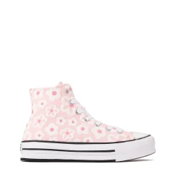 Converse Chuck Taylor All Star Lift High-Top Sneaker - Big Kid - Pink / Flocked Flowers