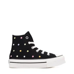 Converse Chuck Taylor All Star Lift High-Top Sneaker - Little Kid - Black / Polka Dots