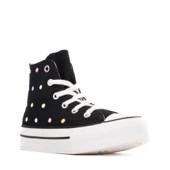 Converse Chuck Taylor All Star Lift High-Top Sneaker - Little Kid - Black / Polka Dots