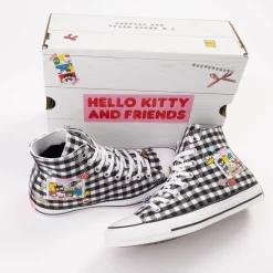 Converse x Hello Kitty® & Friends Chuck Taylor All Star High-Top Sneaker - Black / White Gingham
