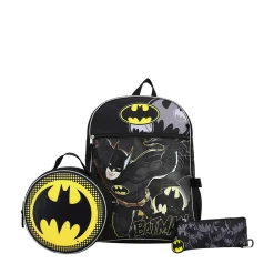 DC Comics Batman Backpack Set - Black