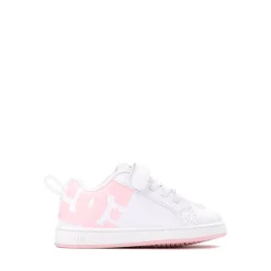 DC Court Graffik Skate Shoe - Baby / Toddler - White / Pink