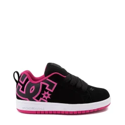 DC Court Graffik Skate Shoe - Little Kid / Big Kid - Black / Pink