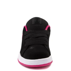 DC Court Graffik Skate Shoe - Little Kid / Big Kid - Black / Pink