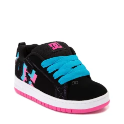 DC Court Graffik Skate Shoe - Little Kid / Big Kid - Neon Lights