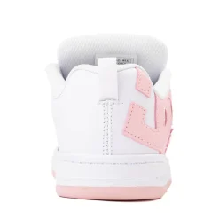 DC Court Graffik Skate Shoe - Little Kid / Big Kid - White / Pink
