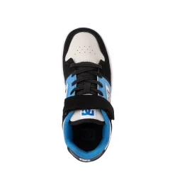 DC Manteca 4 Elastic Skate Shoe - Little Kid / Big Kid - Black / Blue / Grey